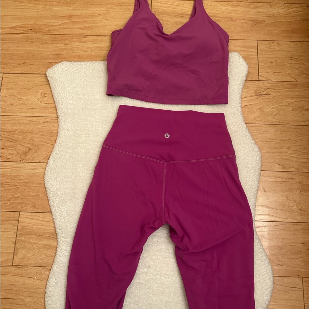 LULULEMON set; ‘workout top’& leggings